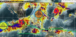 La tormenta tropical Marty se mueve hacia las costas de Guerrero y Michoacán