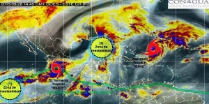 Marty, huracán categoría 1 cerca de las costas de Zihuatanejo, Guerrero
