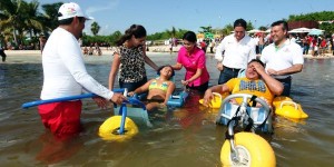 Inaugura Mariana Zorrilla de Borge la segunda playa Inclusiva “Punta Esmeralda”, en Solidaridad