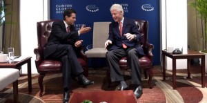 Se reúnen Enrique Peña Nieto y Bill Clinton