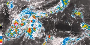 Se prevén lluvias intensas a puntuales torrenciales en Veracruz, Tabasco y Chiapas