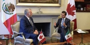 Se reúne el Presidente Enrique Peña Nieto con el Primer Ministro de Quebec