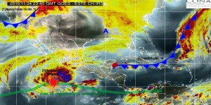 Frente Frio numero 14 ocasionara lluvias en Yucatán, Campeche, Tabasco y Quintana Roo