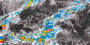 Pronostica SMN lluvias muy fuertes en Veracruz y Quintana Roo