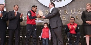 Entrega Javier Duarte Premio Estatal del Deporte 2015