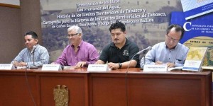 Presentan en la UJAT libros sobre los límites territoriales de Tabasco