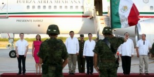 Llega el presidente Enrique Peña Nieto a Yucatán