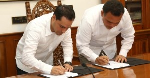 Firman convenio Gobierno y Ayuntamiento de Mérida para concluir obras del Centro Histórico