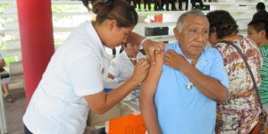 Aplica SESA más de 14 mil vacunas Anti Influenza en la Zona Maya