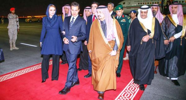 Arabia llega el presidente EPN