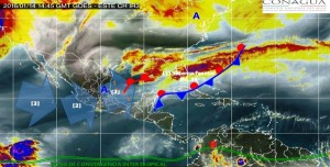 Se prevén lluvias fuertes en Veracruz, Chiapas, Tabasco, Yucatán y Quintana Roo: SMN