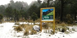 Cae nieve en Cofre de Perote y Pico de Orizaba