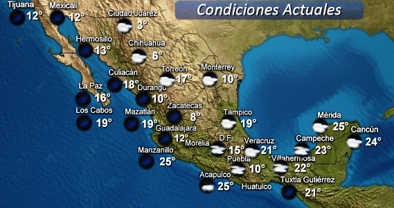 clima mapa del tiempo