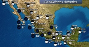 Se prevén lluvias fuertes en Tabasco y Chiapas, y bajas temperaturas en gran parte de México