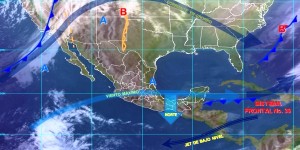 Precipitaciones localmente fuertes, se pronostican en Chiapas para las próximas horas
