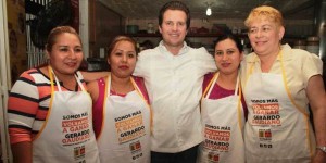 Gaudiano apoyará a pequeños productores, señala desde el Mercado Pino Suárez
