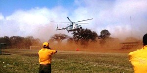 Aeronaves se suman al combate de incendios en Chiapas