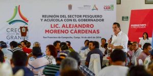 Anuncia Moreno Cárdenas apoyos para el sector Pesquero y Acuícola por más de 323 MDP