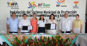Instalan Sistema Municipal de Protección Integral de los Derechos de Niñas, Niños y Adolescentes en Teapa