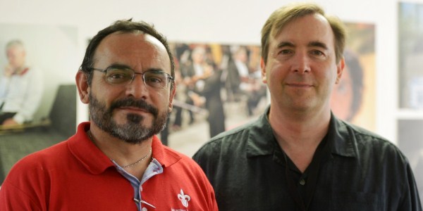 Alonso Sánchez Hernández y Robert Manson, académico de la UV