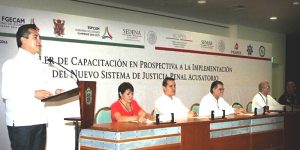 Gobernador de Campeche inaugura taller de capacitación  en Sistema de Justicia Penal