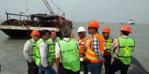 Supervisan APICAM Y SCT avances en la ampliación del Puerto Industrial Isla del Carmen