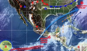 La Depresión Tropical 1-E se debilita gradualmente, aún genera lluvias intensas en Veracruz, Oaxaca y Chiapas
