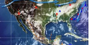 Se pronostican chubascos con tormentas muy fuertes en Chiapas y Veracruz