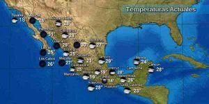 Se prevén lluvias intensas en estados del sur-sureste de México y la Península de Yucatán