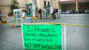 Desabasto de gasolina por bloqueos en Chiapas