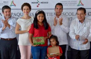 Benefician con paquetes de útiles escolares a 58 mil 792 alumnos en Campeche