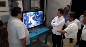 Constata Gaudiano equipo de video vigilancia en estación La Pólvora