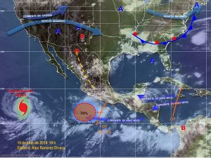 Lluvias de diversas intensidades se pronostican en gran parte de México: SMN