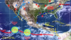 Se prevén precipitaciones de diversas intensidades en gran parte de México