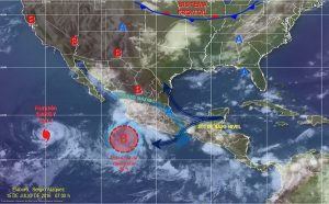 Se estima que depresión tropical, podría evolucionar a tormenta tropical Estelle