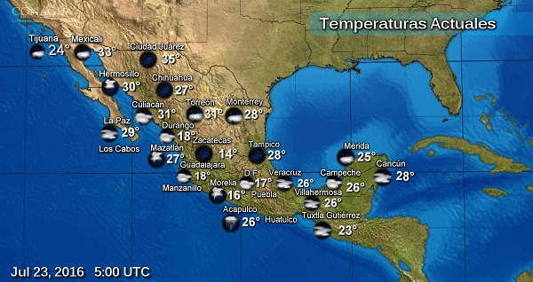 Clima vigilancia de Mexico SMN