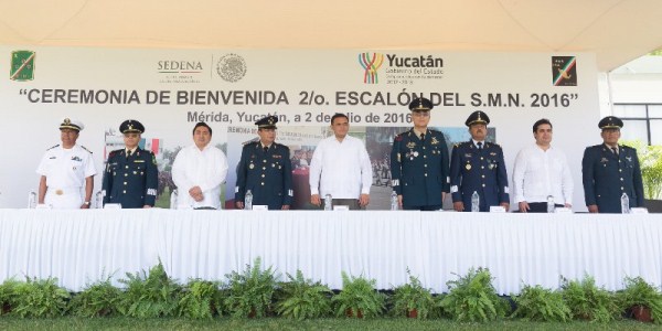 Conscriptos del SMN inician adiestramiento en Yucatan