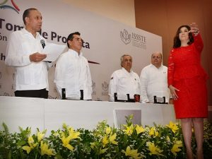 Rinde protesta Rita Dolores del Rio Ávila como nueva delegada del ISSSTE en Campeche