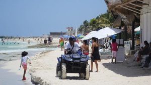 Vacacionistas de Verano recorren la Riviera Maya