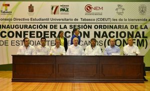 Núñez y Begné ponen en marcha reunión nacional de estudiantes en Tabasco