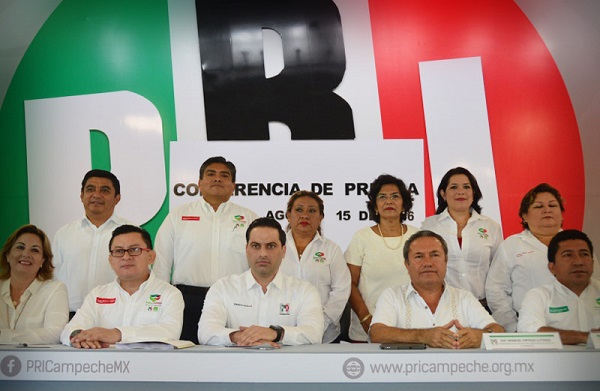 CDE del PRI Campeche rueda de prensa