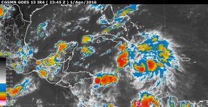 Zona de inestabilidad mantiene alta posibilidad de desarrollo ciclónico en la península de Yucatán