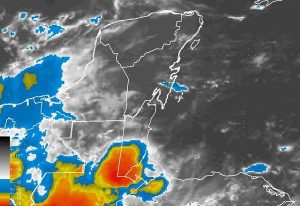 Se mantiene pronóstico de lluvias vespertinas por onda tropical en la Península de Yucatán