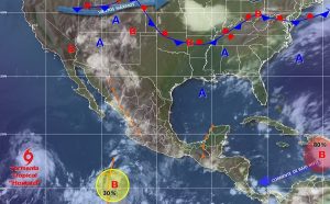 Lluvias con tormentas de fuertes a muy fuertes se prevén en 15 entidades de México