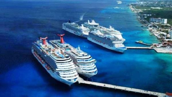 Cruceros llegan a Cozumel