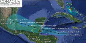 Se forma en el Mar Caribe la Tormenta Tropical Earl