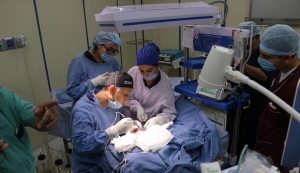 Exitosa cirugía en el Hospital Rovirosa a bebé con hernia a nivel del cerebro