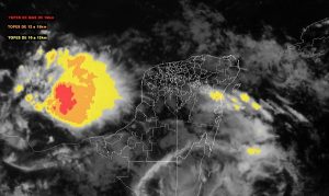 Se mantiene pronóstico de lluvias vespertinas para la Península de Yucatán