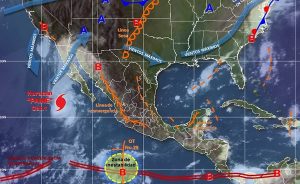 Se prevén tormentas muy fuertes en regiones de Baja California Sur por huracán Paine