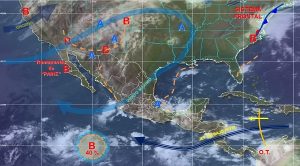 Tormentas intensas en Veracruz y muy fuertes en Puebla, Oaxaca y Chiapas